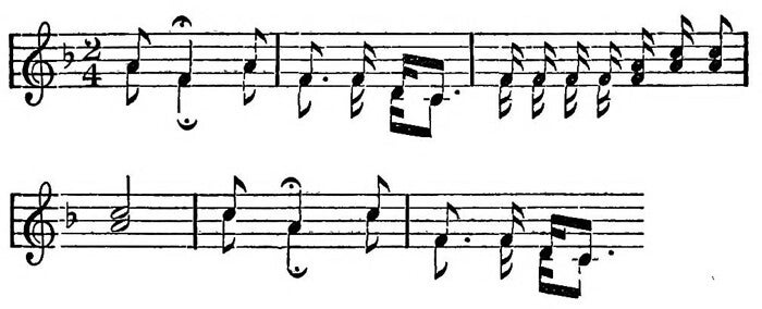 Sheet music from Souls of Black Folk