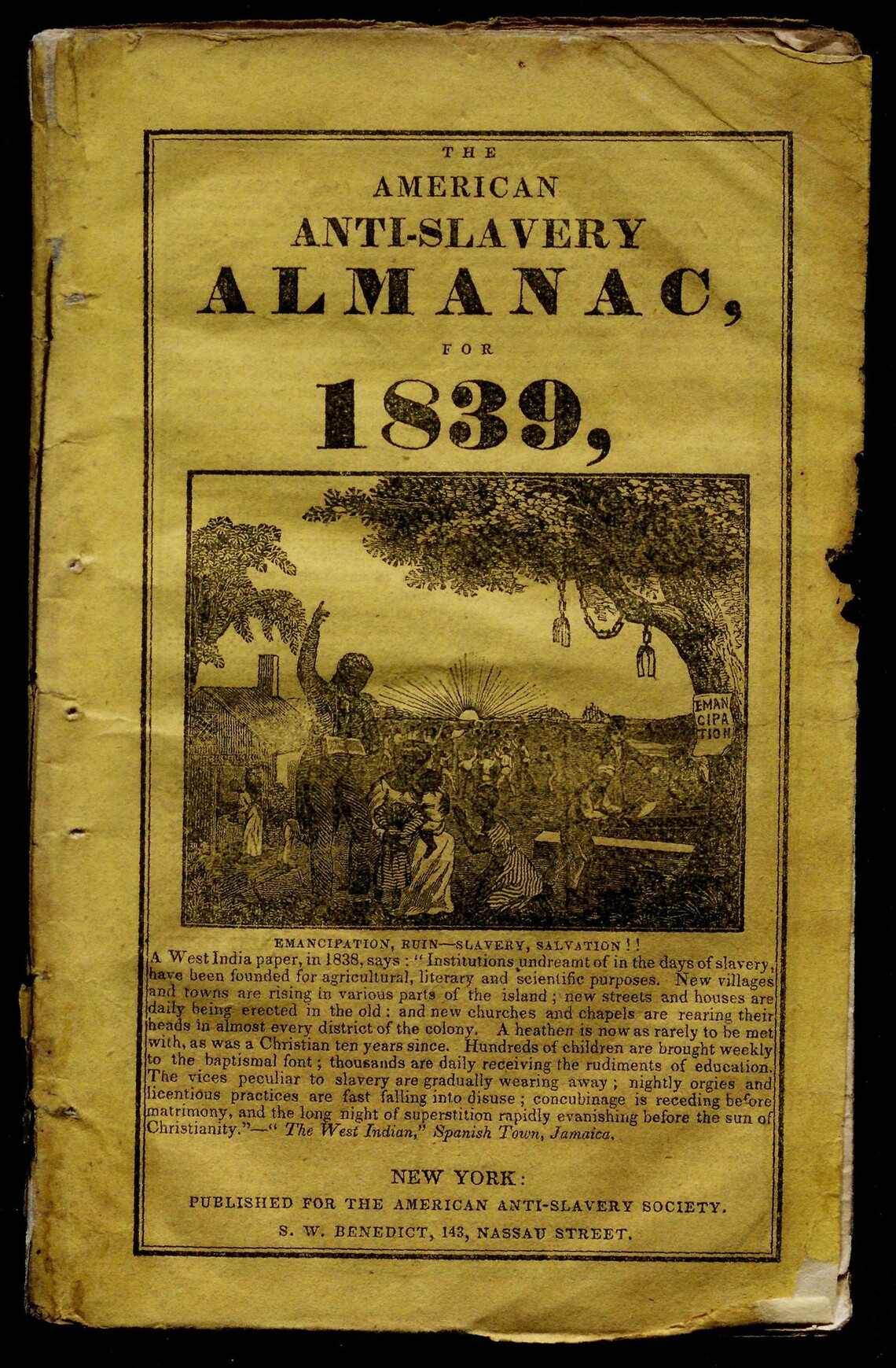 American Anti-Slavery Almanac for 1839
