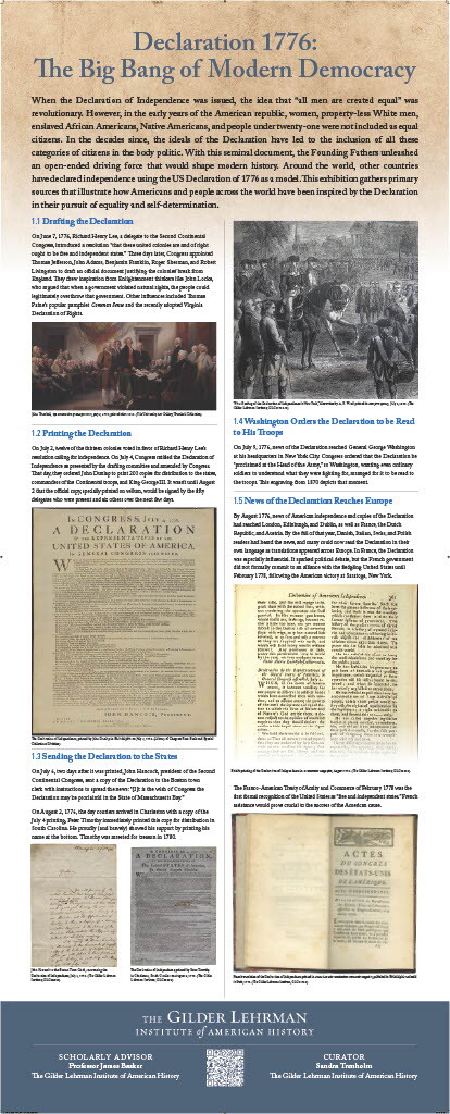 Low resolution version of Declaration 1776 panel 1 