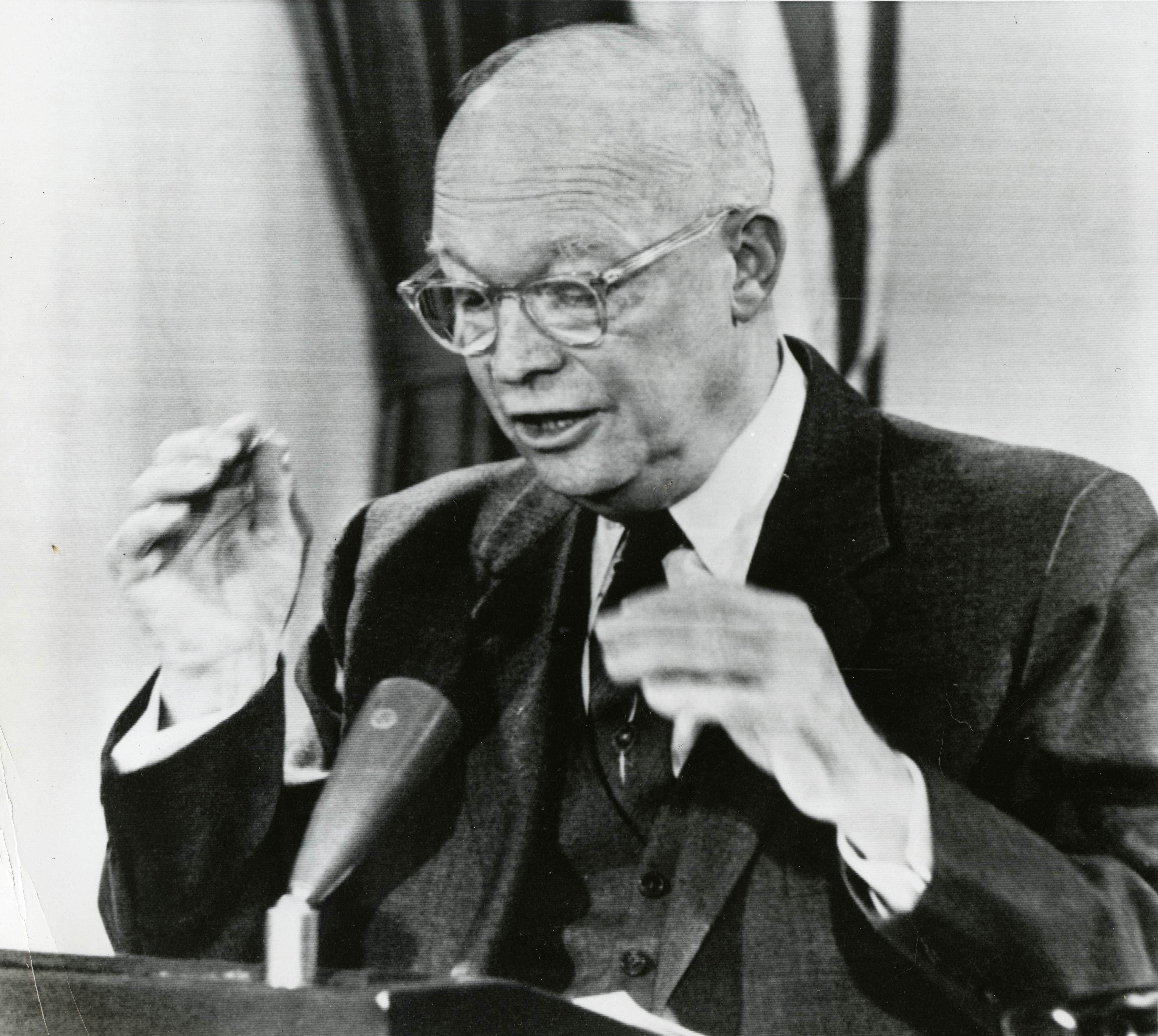 President Eisenhower, January 17, 1961. (The Gilder Lehrman Institute of American History, GLC09677.61)