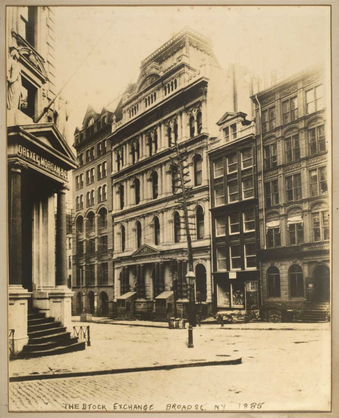 The Stock Exchange, Broad Street, NYC 1885. (The Gilder Lehrman Institute, GLC06353) 